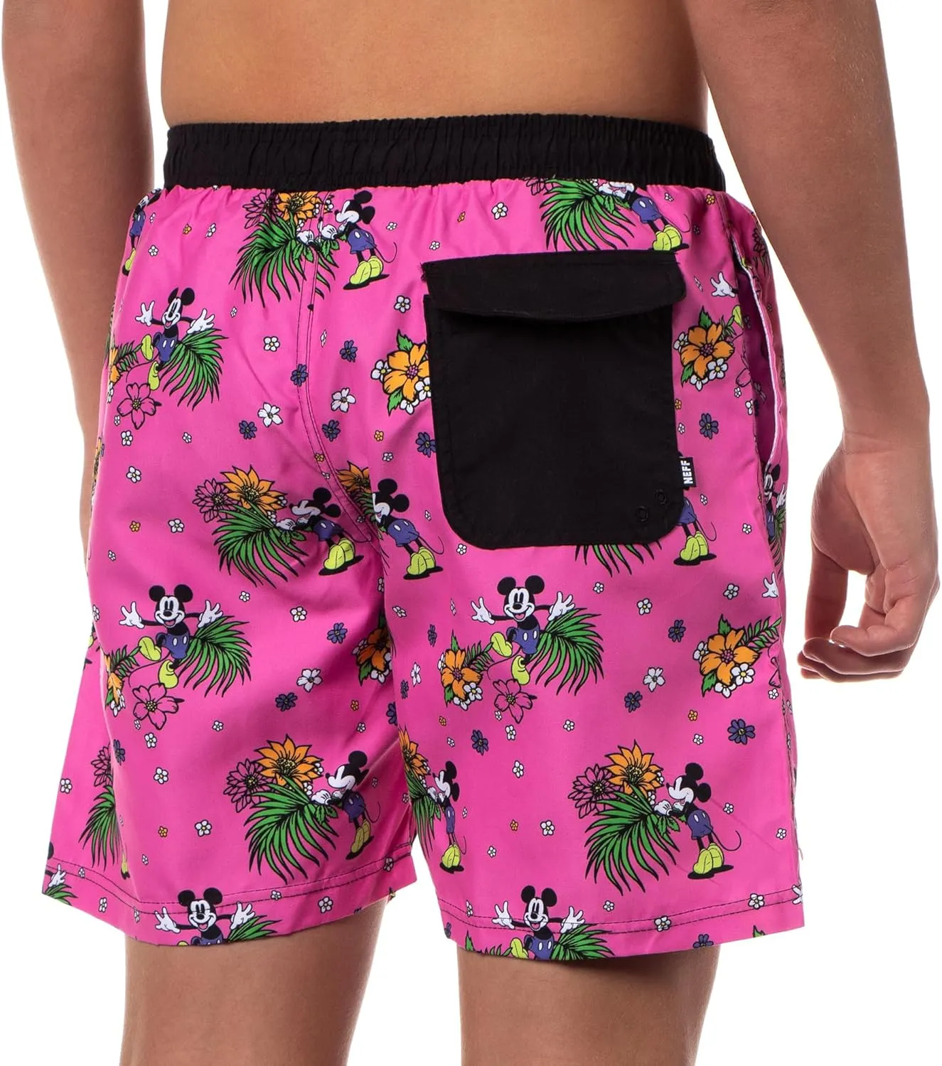Neff Disney Men's Mickey Mouse Hot Tub Board Shorts for Swimming