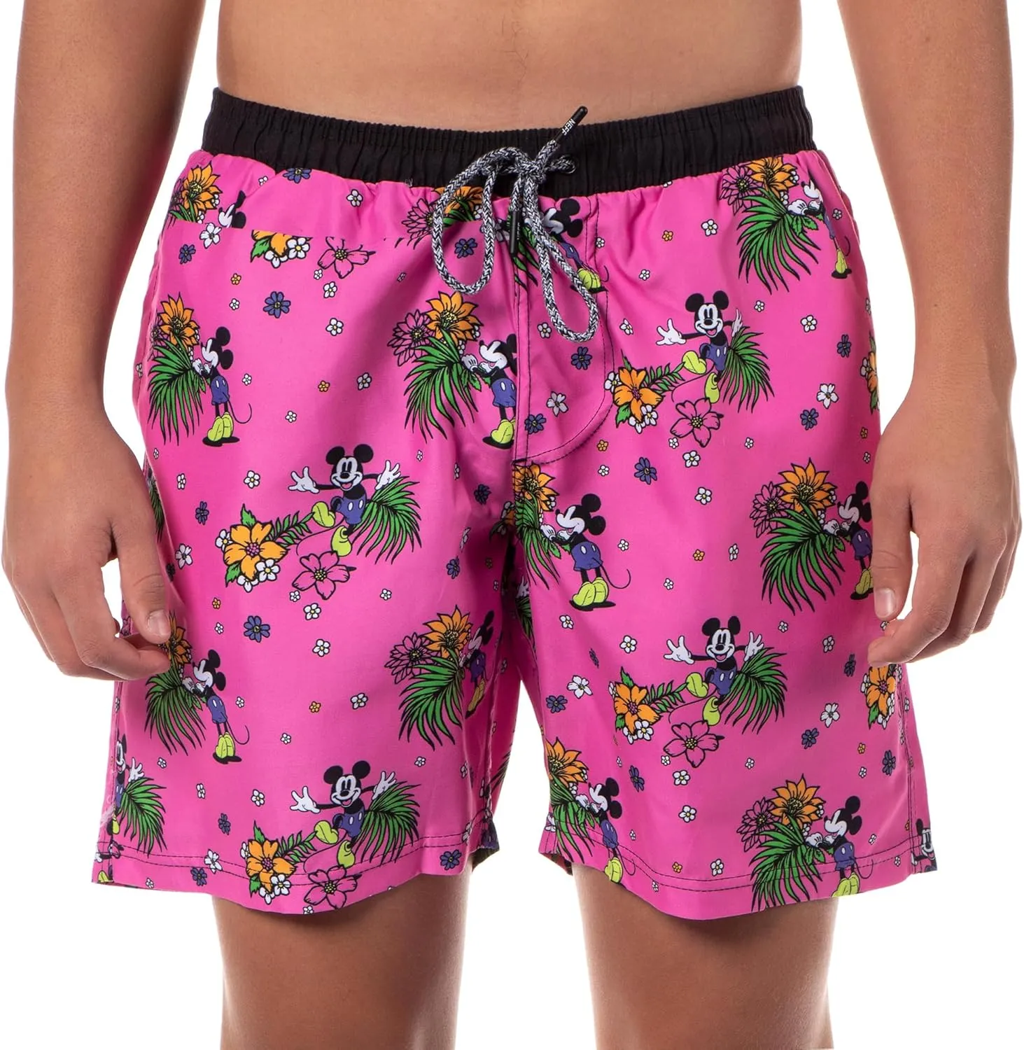 Neff Disney Men's Mickey Mouse Hot Tub Board Shorts for Swimming
