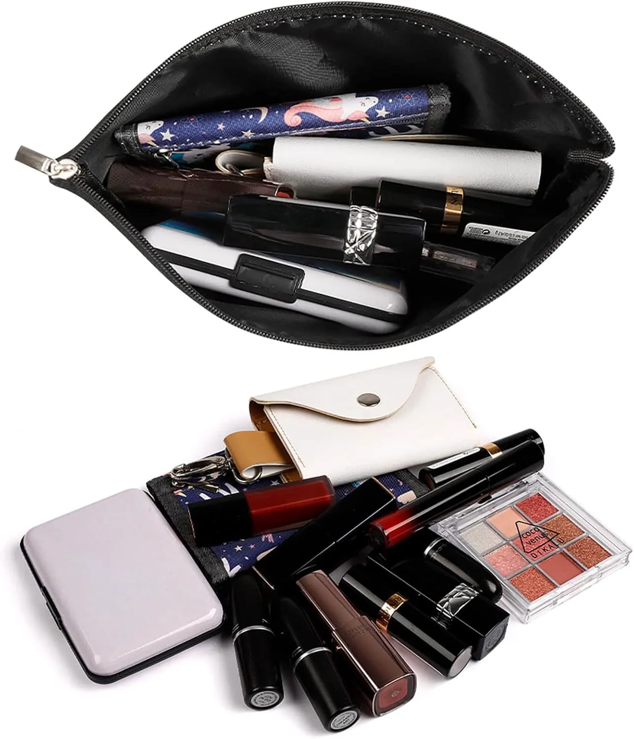 Niue Flag Travel-Friendly Cosmetic Bag Makeup Organizer for Women