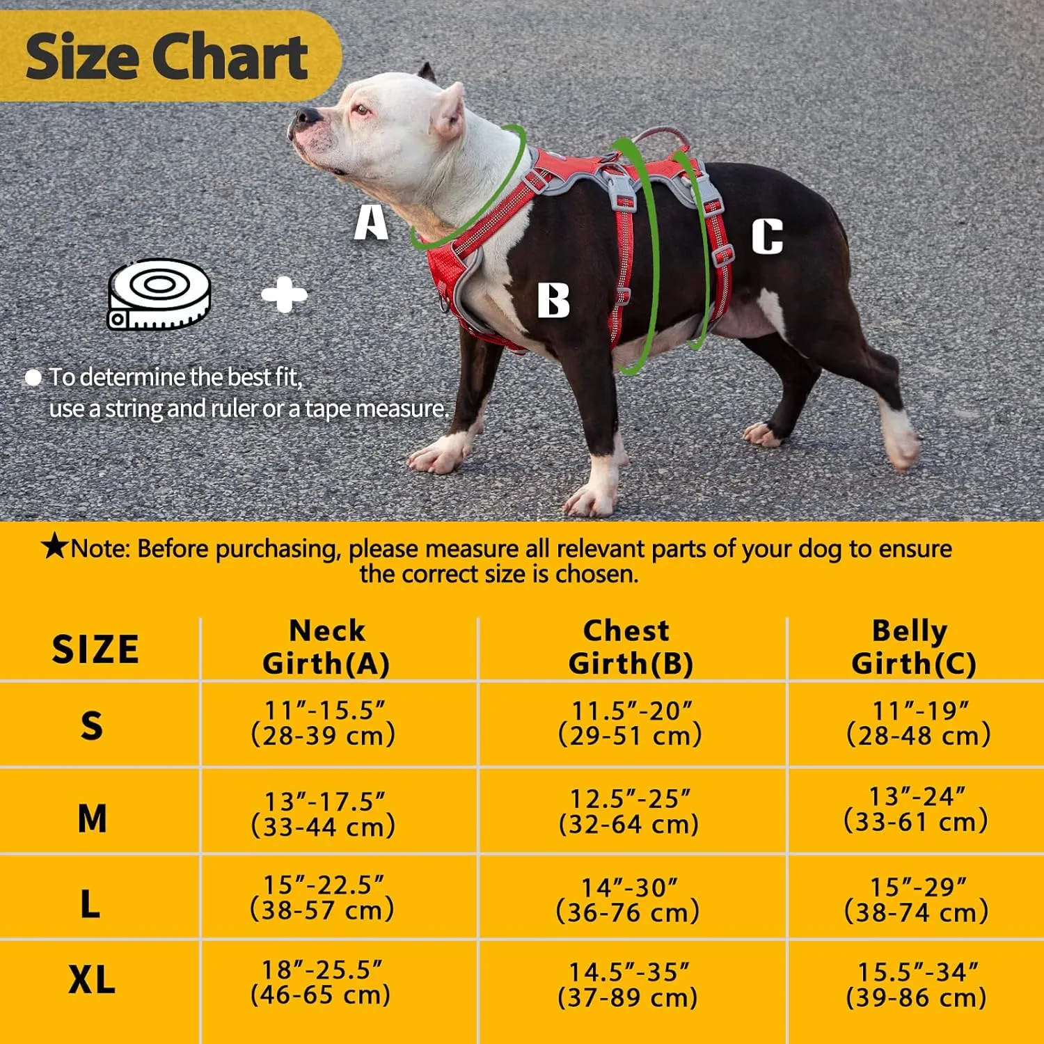 No Escape Dog Harness, Escape Proof Harness, Reflective Harness with Padded Handle, Breathable, Durable, Adjustable Vest for Large Dogs Walking, Training, and Running Gear (Red, L)