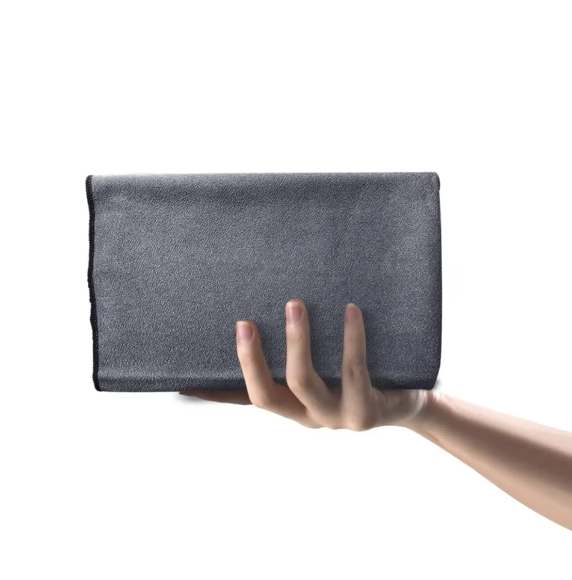 NORCIA Yoga Towel, Non Slip Hot Yoga Mat Towel with Corner Pockets, Mat-Sized 24"x72", 100% Microfiber Sweat Absorbent, Perfect for Hot Yoga, Bikram, Pilates and Yoga Mats (Grey)