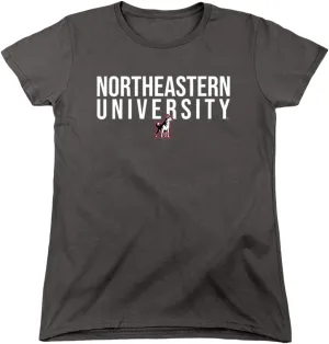 Northeastern University Official Stacked Women's T Shirt