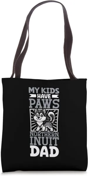 Northern Inuit Dog Dad Tote Bag