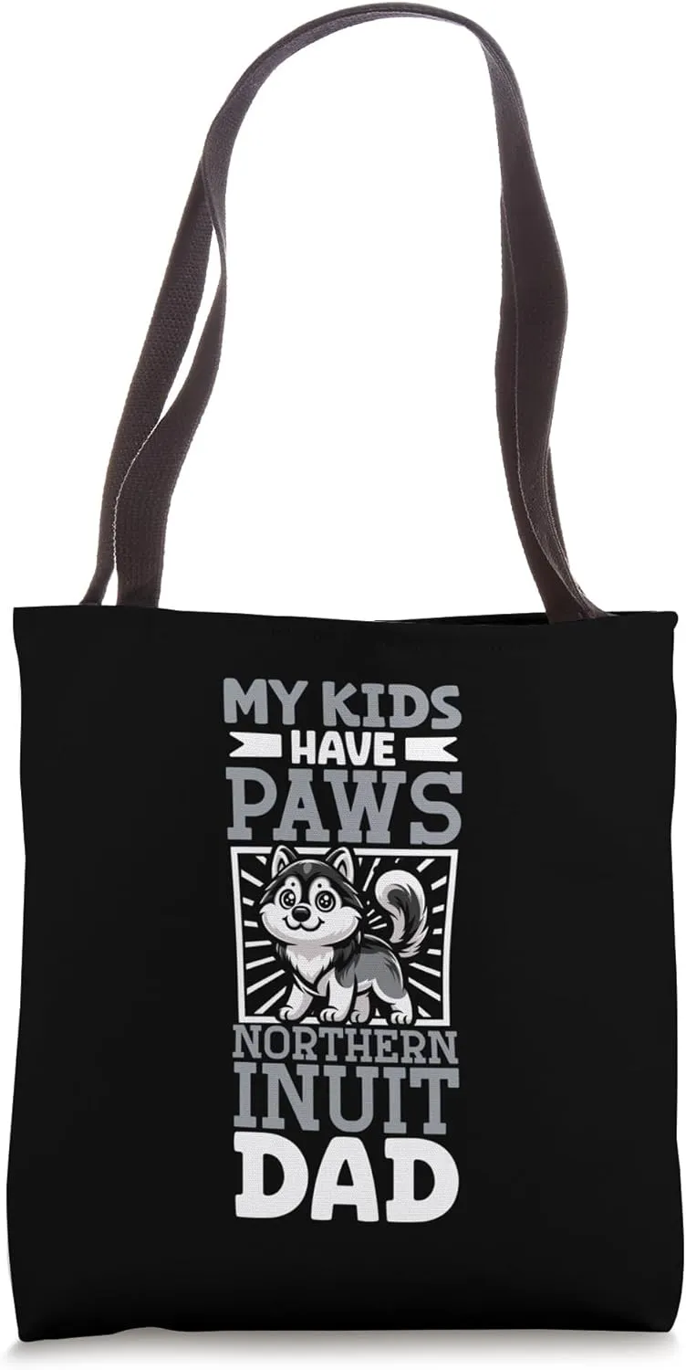 Northern Inuit Dog Dad Tote Bag
