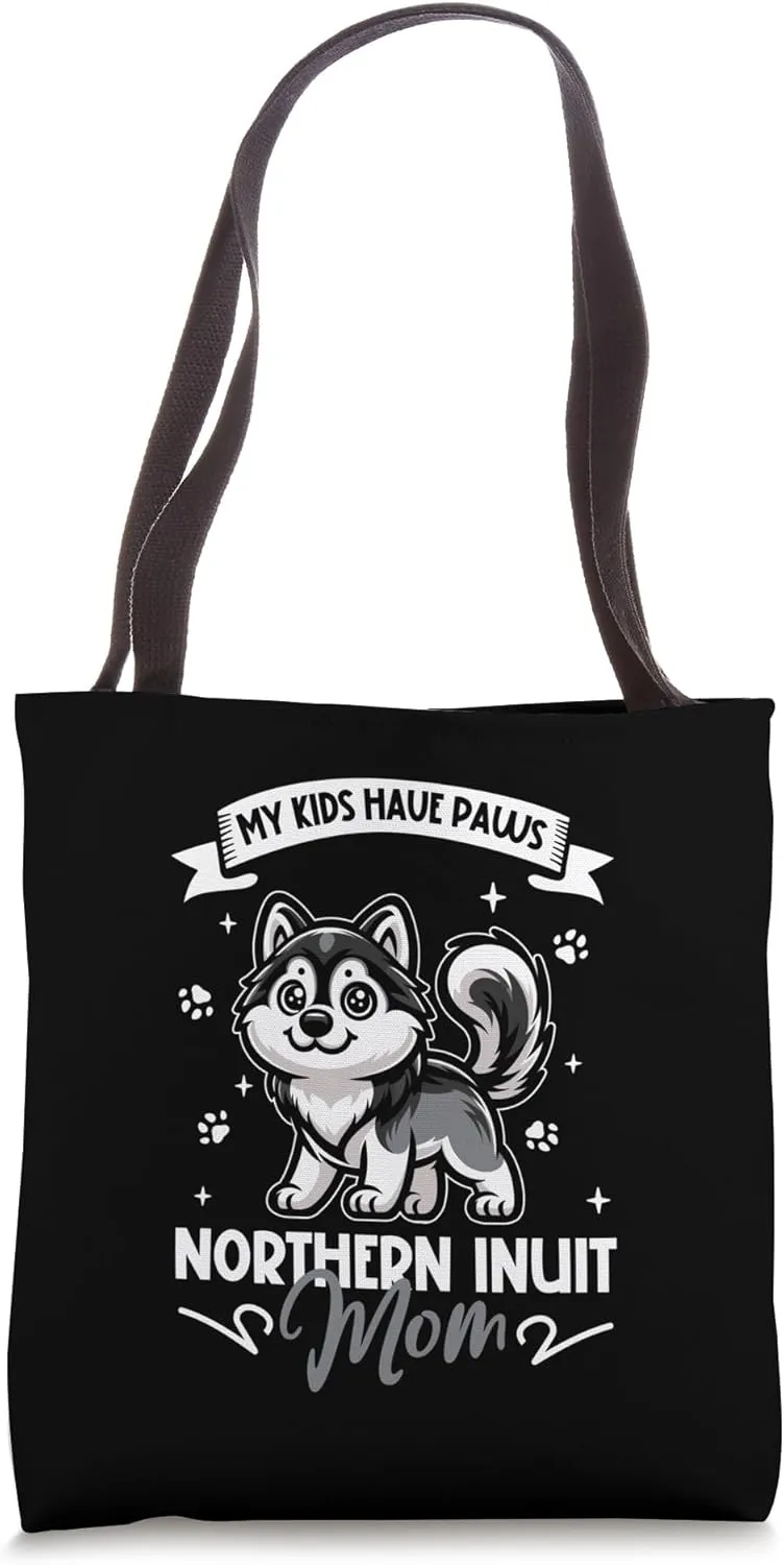 Northern Inuit Dog Mom Tote Bag