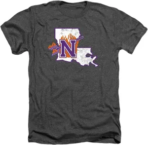 Northwestern State University Official State Shape Unisex Adult T Shirt
