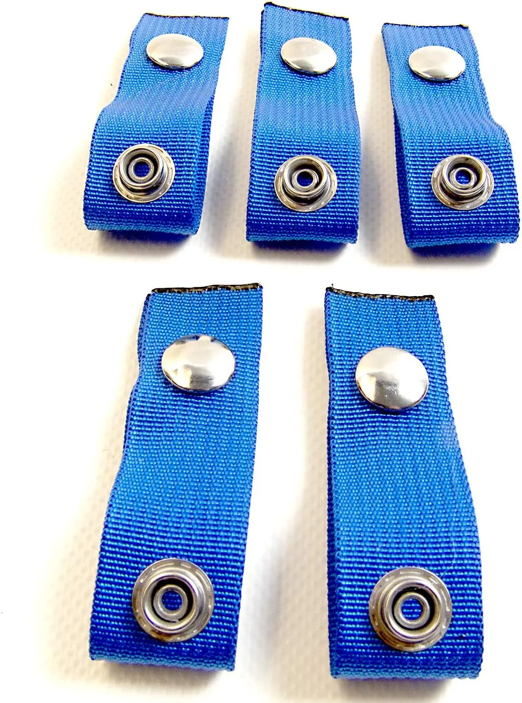 N.W. Tarp & Canvas Extender Snaps for Your Boat Cover, Blue (Extend A Snap), Adds 2" Inch, Finger Loop Built in, 5 Piece Set
