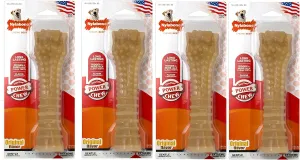 Nylabone 4 Pack of Power Chew Textured Flavored Durable Chew Toy for Dogs, XL/Souper, Made in The USA