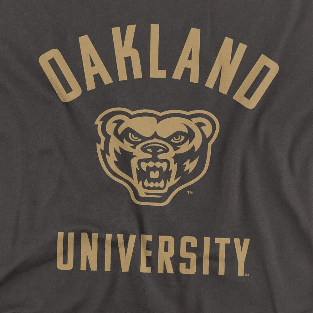 Oakland University Official One Color Grizzlies Logo Unisex Adult T Shirt