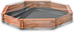 Octagon Sandbox Cover, Outdoor Garden Outdoor Octagon Sand Box Cover, Waterproof, Windproof and Dustproof, (Crystal-Clear,84" X 78" X 9")