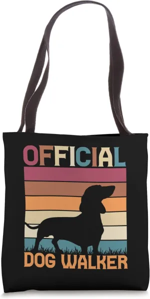 Official Dog Walker Vintage Design dog walkers Tote Bag
