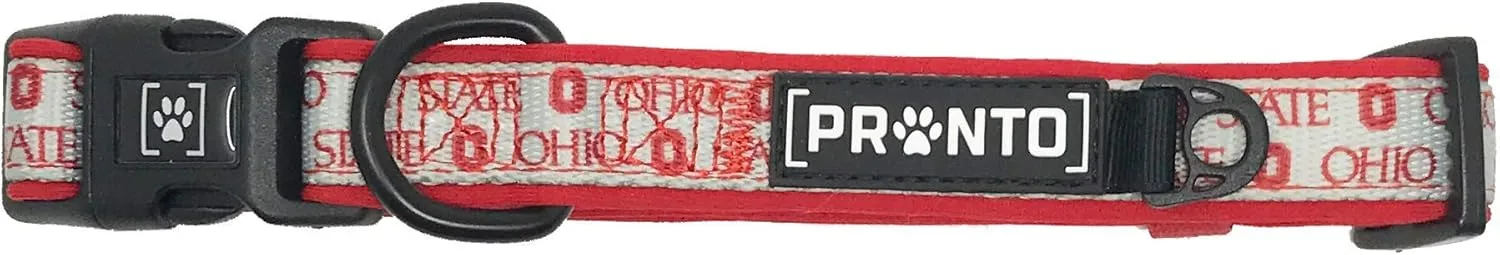 Ohio State | OSU Scarlet & Gray Pet Collar with Removable Bow