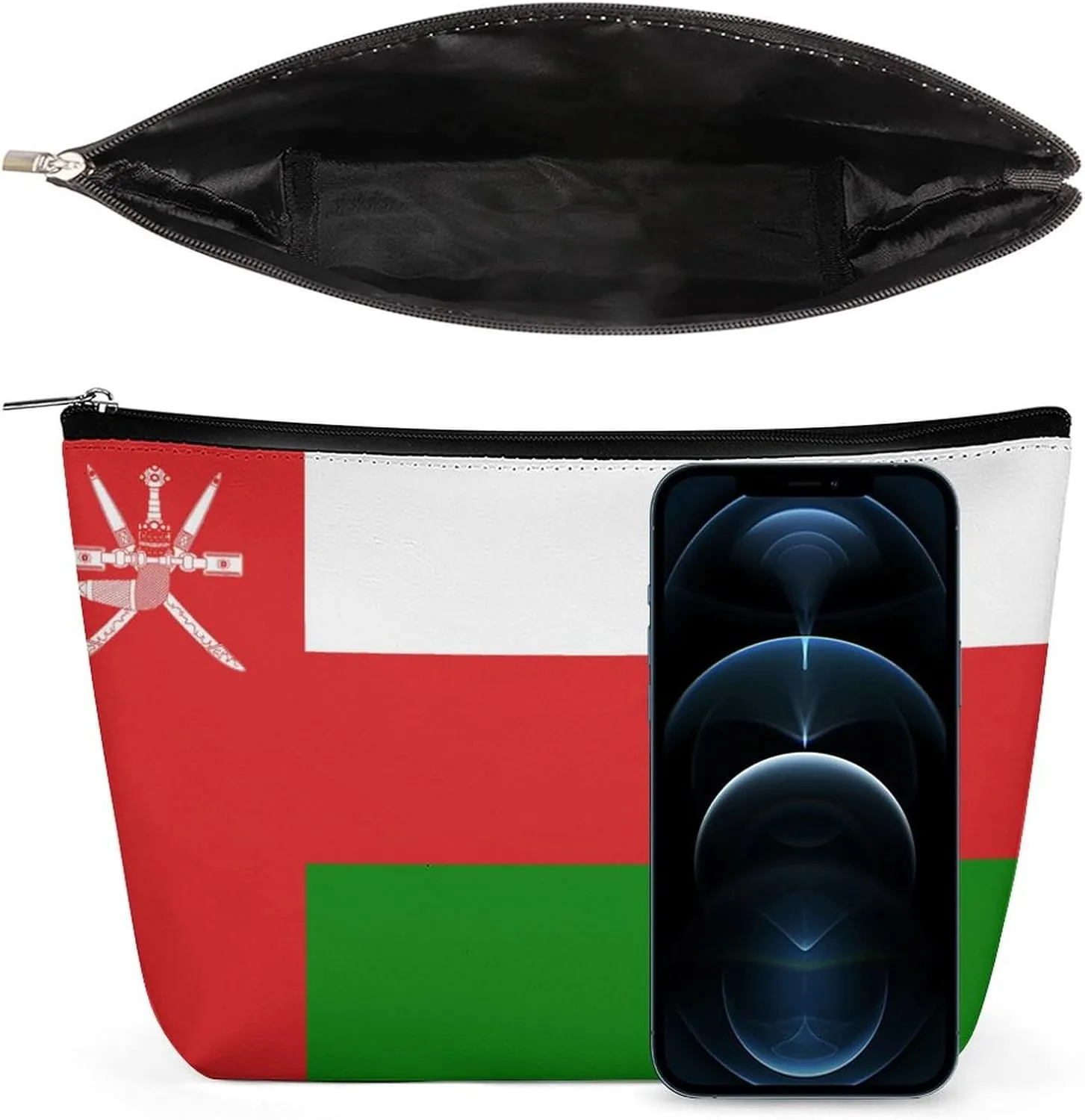 Oman Flag Travel-Friendly Cosmetic Bag Makeup Organizer for Women