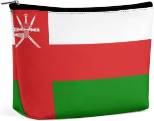 Oman Flag Travel-Friendly Cosmetic Bag Makeup Organizer for Women