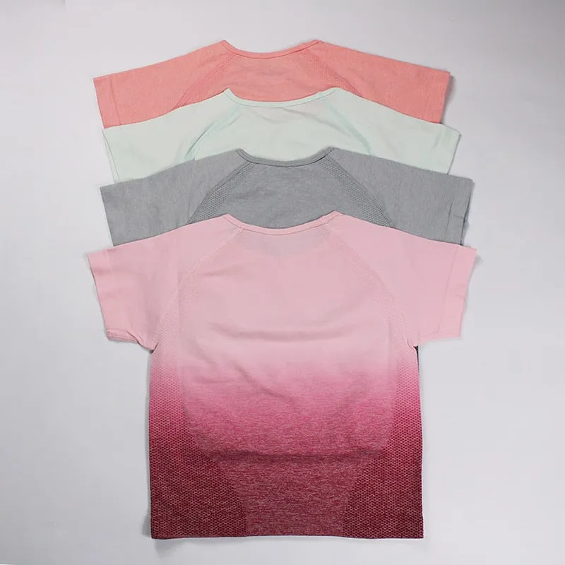 Ombre Colour Compression Workout Top