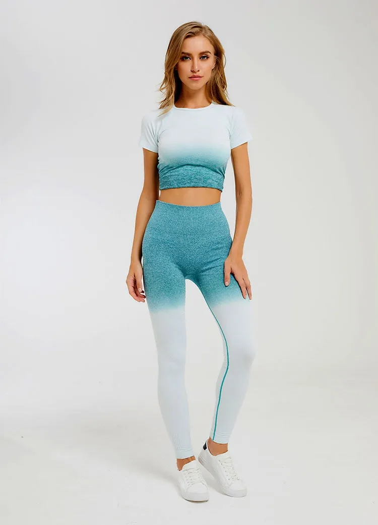 Ombre Energy Seamless Women Sport Suit
