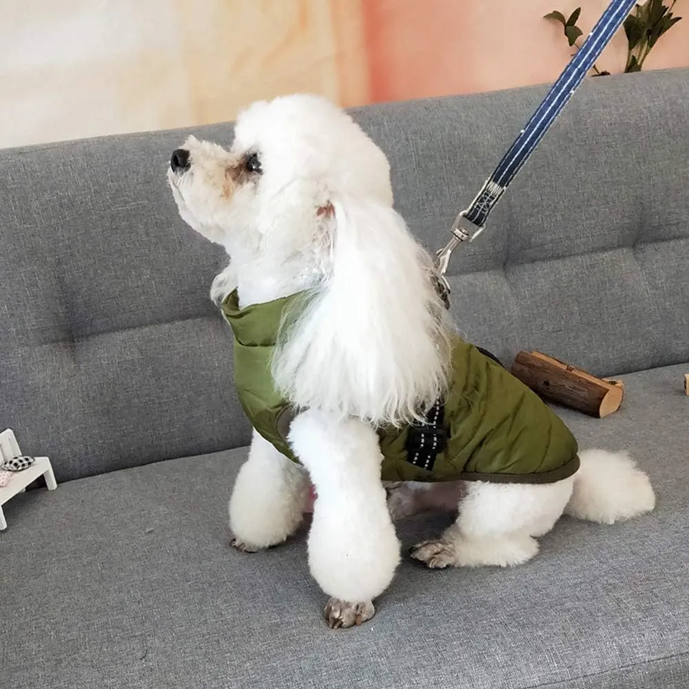 Oncpcare Dog Clothes for Small Dogs, Winter Warm Dog Coat Jacket Vest, Pet Coat Harness for Cats Puppy Small Dogs