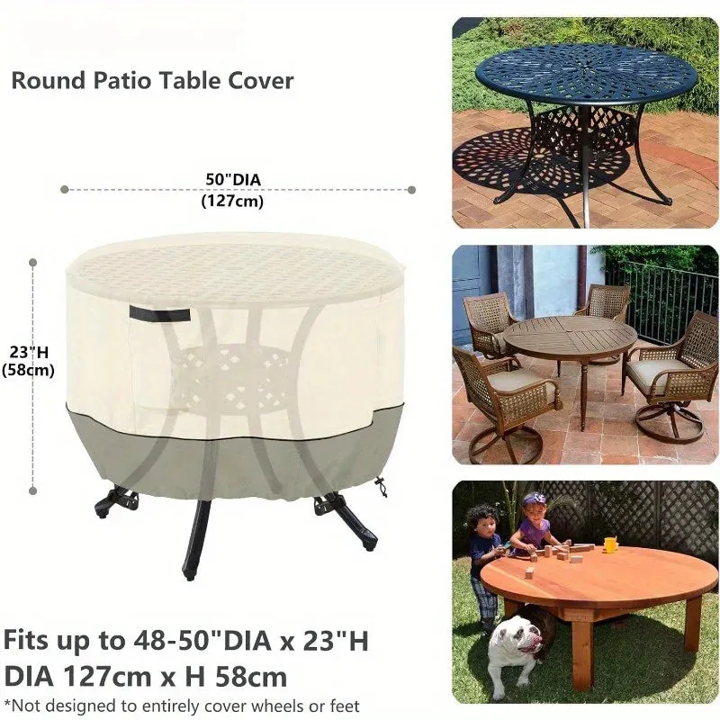Outdoor Furniture Dust Cover Drawstring Diagonal Fasteners