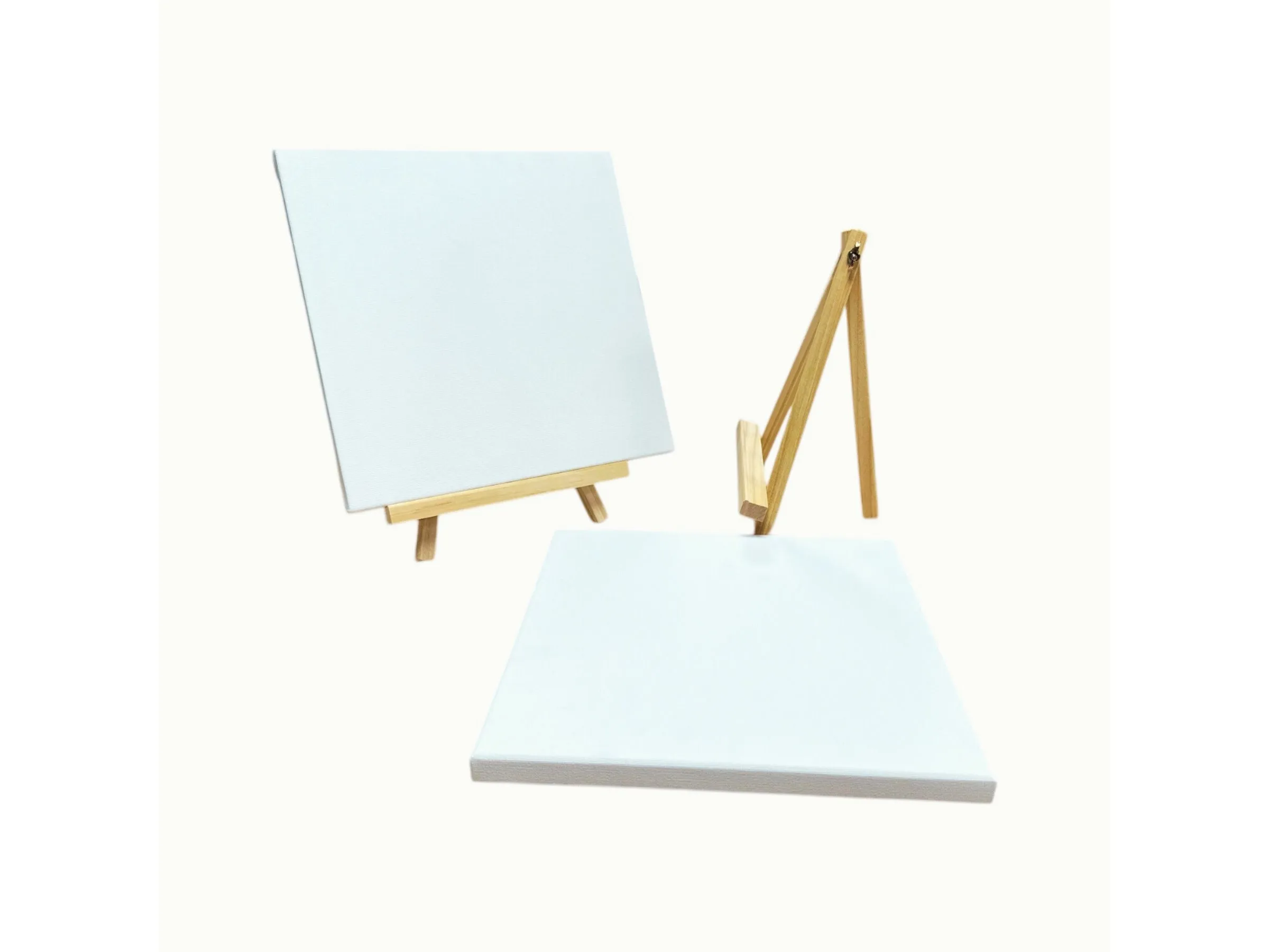 Pack of 12 25x25cm Canvas Easel Set
