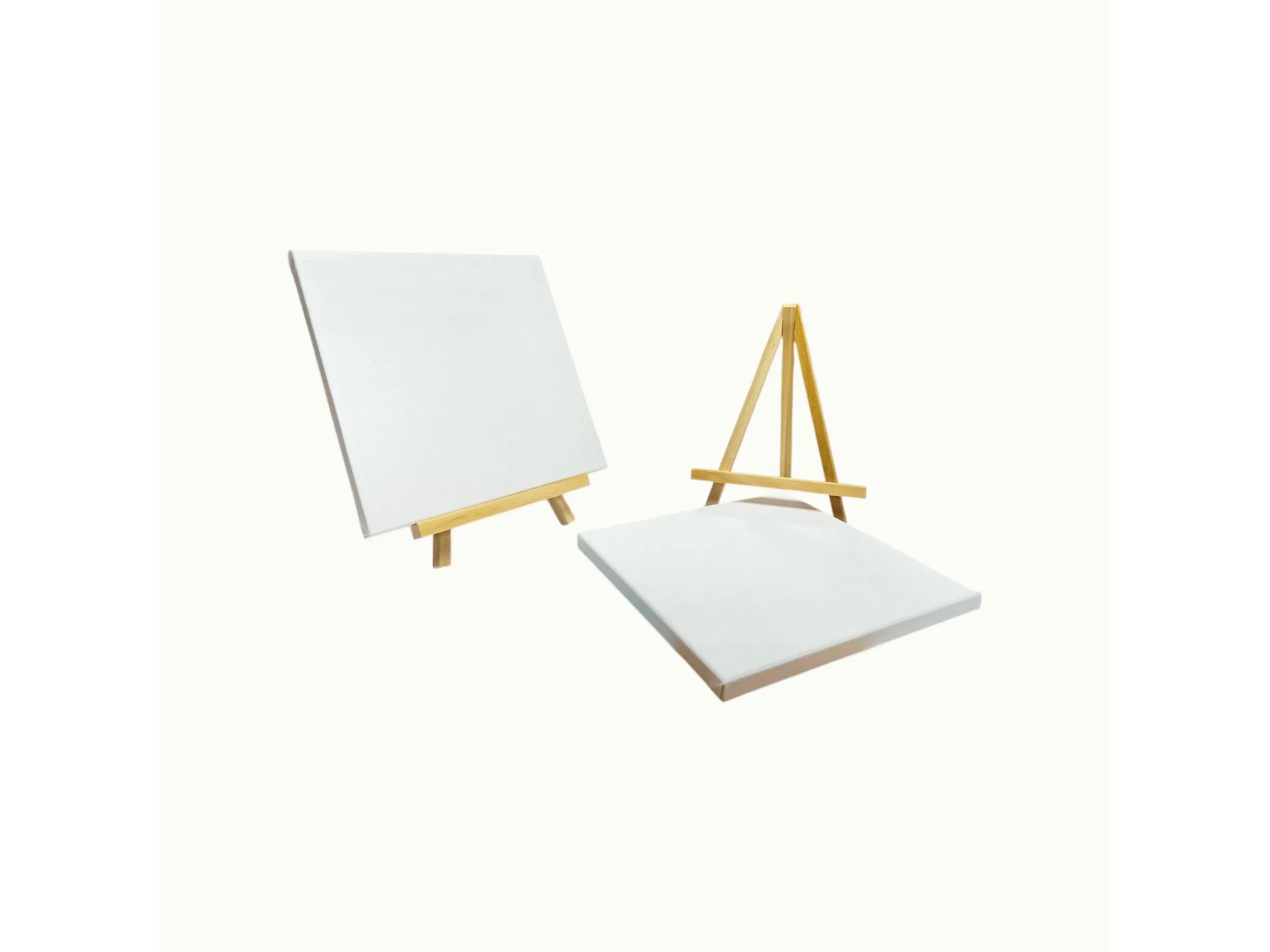 Pack of 12 25x25cm Canvas Easel Set