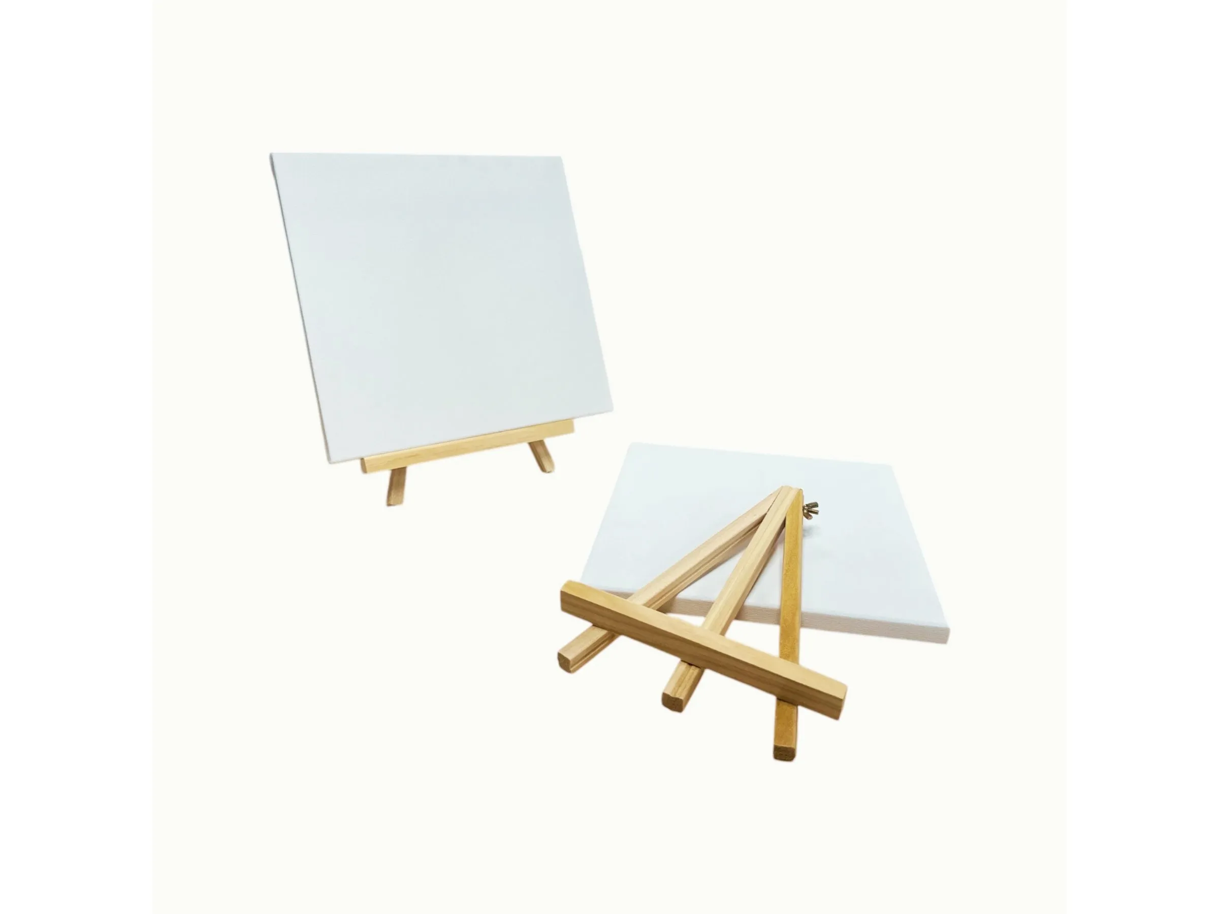 Pack of 12 25x25cm Canvas Easel Set