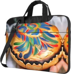 Painted Bread Laptop Bag - Shockproof & Stylish Laptop Handbag For Unique And Safe Laptop Transportation