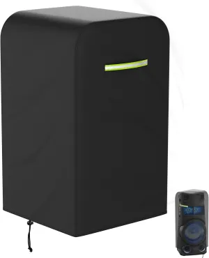 Party Speaker Dust Cover for Sony MHC V73D, JBL, Boat & More Partybox , Portable Speaker Cover Waterproof Dust 600D Oxford Cloth with Reflector Handle(H 36" x W 16" x L 16")