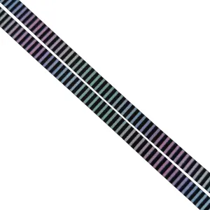 Pastel Mini Stripes 1/2" Printed Seatbelt Webbing