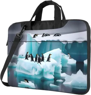 Penguins On The Iceberg Print Laptop Case and Computer Bag - Versatile Laptop Bag for Men Laptop Shoulder Bag