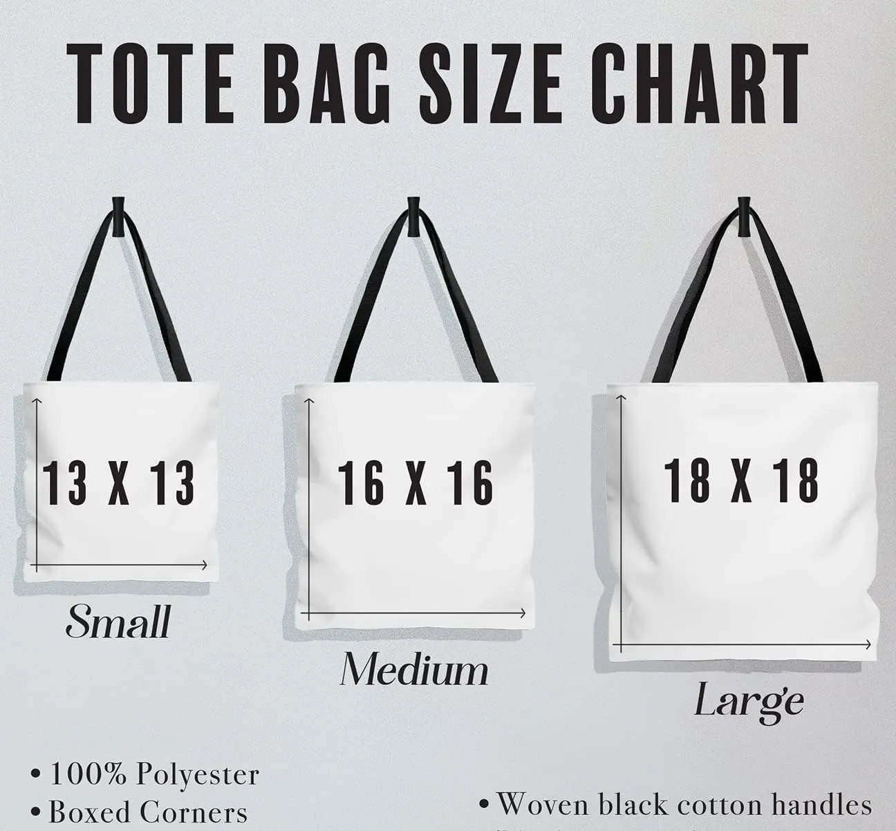 Personalized Tote Bag - Dogs, Custom Name/Text, Reusable w/Straps, Canvas Cloth Fabric, Customized Gift Idea, Birthday/Christmas/Holiday Present, 13x13