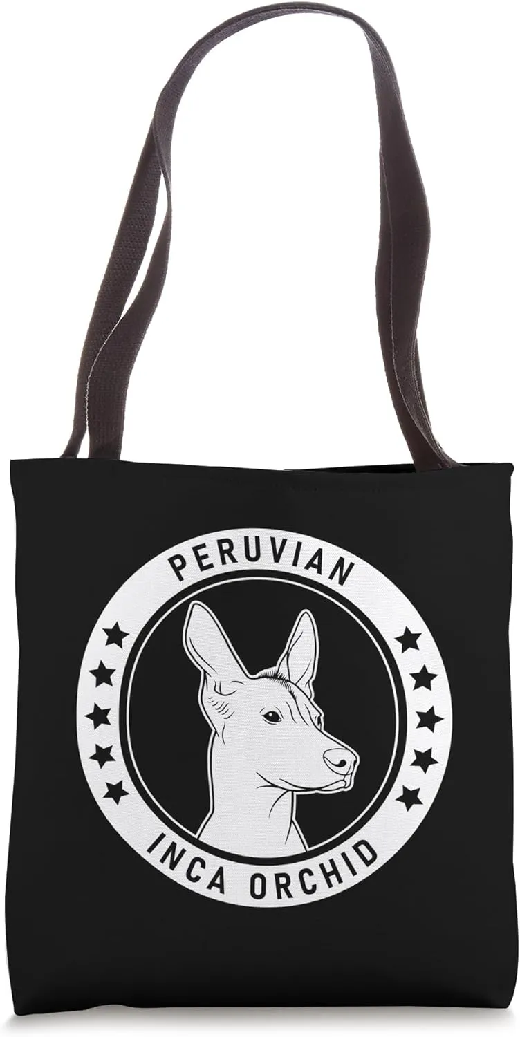 Peruvian Inca Orchid Dog Portrait Tote Bag