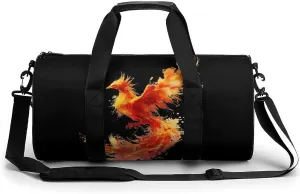 Phoenixs Gym Bag for Women Men Travel Duffle Bag Carry on Weekender Tote Bag Lightweight