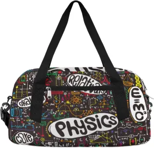 Physical Math Physics Education Kids Duffle Bag for Boys Girls Overnight Travel Bag Kids Duffel Bags Ballet Weekender Bag for School Gym Sport Sleepover Carry On Bag