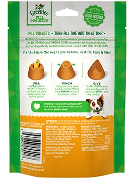 Pill Pockets Chicken Caps Dog Treats