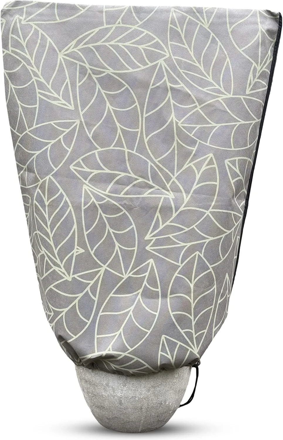 Plant Covers Freeze Protection 24"x32" in 2 Pack | Brown Winter Frost Blankets for Outdoor Plants | Reusable Garden Cover Bags with Zipper Drawstring | Cold Weather Shrub Protection Cloth