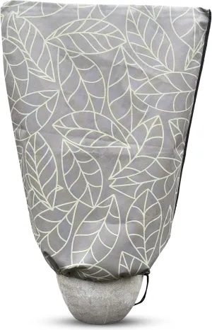 Plant Covers Freeze Protection 24"x32" in 2 Pack | Brown Winter Frost Blankets for Outdoor Plants | Reusable Garden Cover Bags with Zipper Drawstring | Cold Weather Shrub Protection Cloth