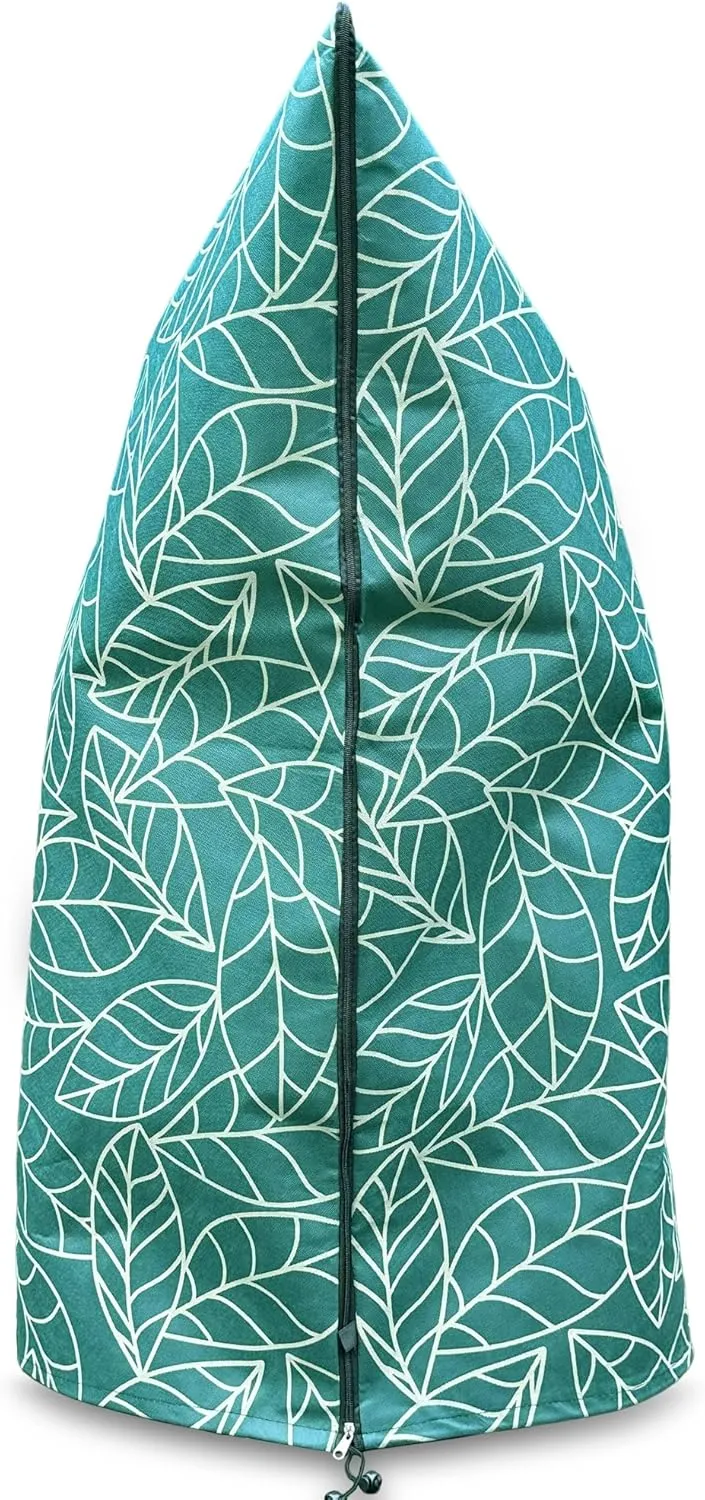 Plant Covers Freeze Protection 47"x71" in 2 Pack | Green Winter Frost Blankets for Outdoor Plants | Reusable Garden Cover Bags with Zipper Drawstring | Cold Weather Shrub Protection Cloth