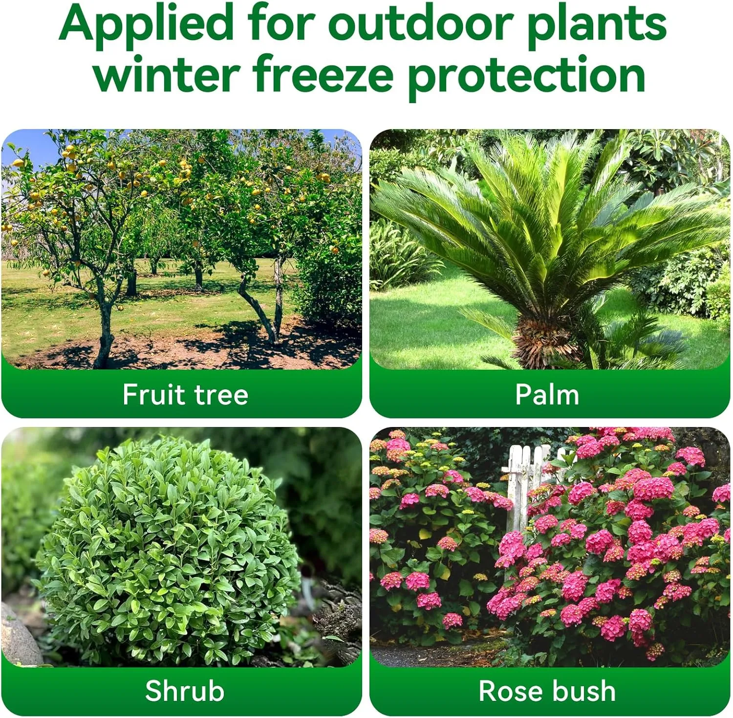 Plant Covers Freeze Protection, 70.8'' x 47.2'' Frost Blankets for Outdoor Plants, Frost Protection Plant Cover with Zipper and Drawstring for Shrubs, Fruit Tree (2 Pack)