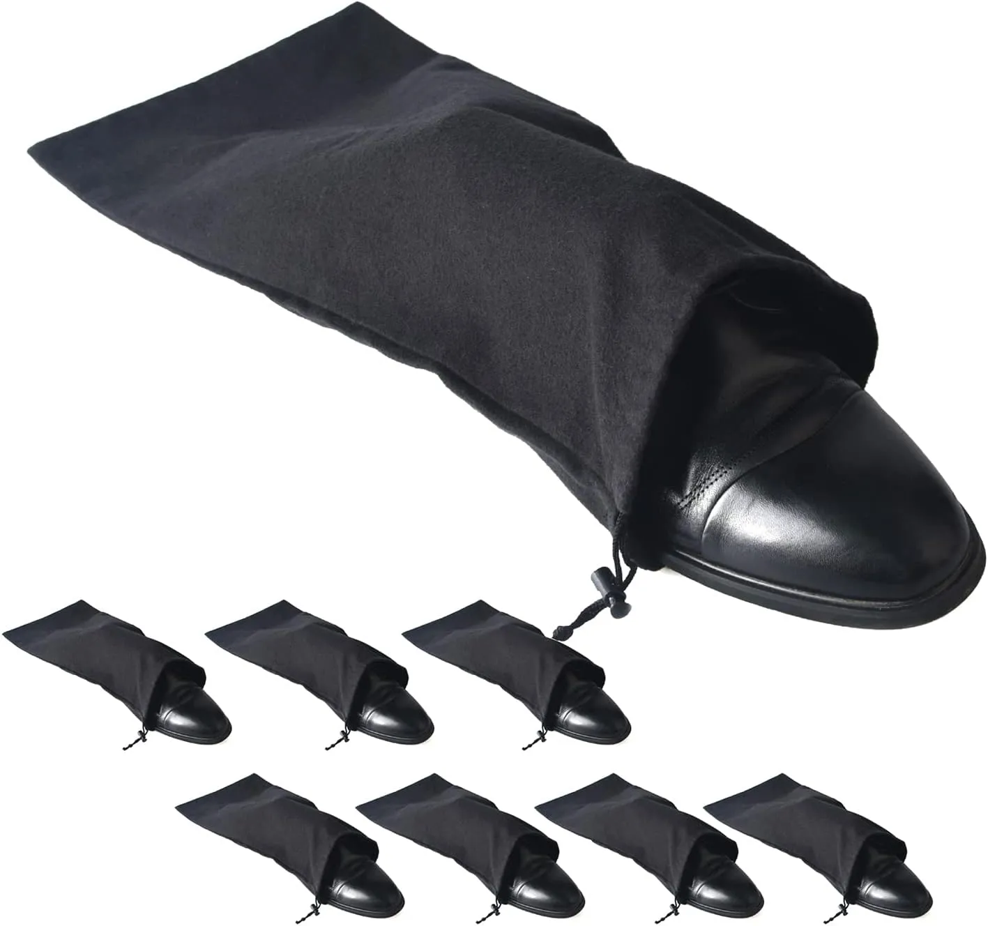 PlasMaller Shoe Storage Bags 100% Cotton with Drawstring for Men and Women for Travel Protecting and Storing Shoes