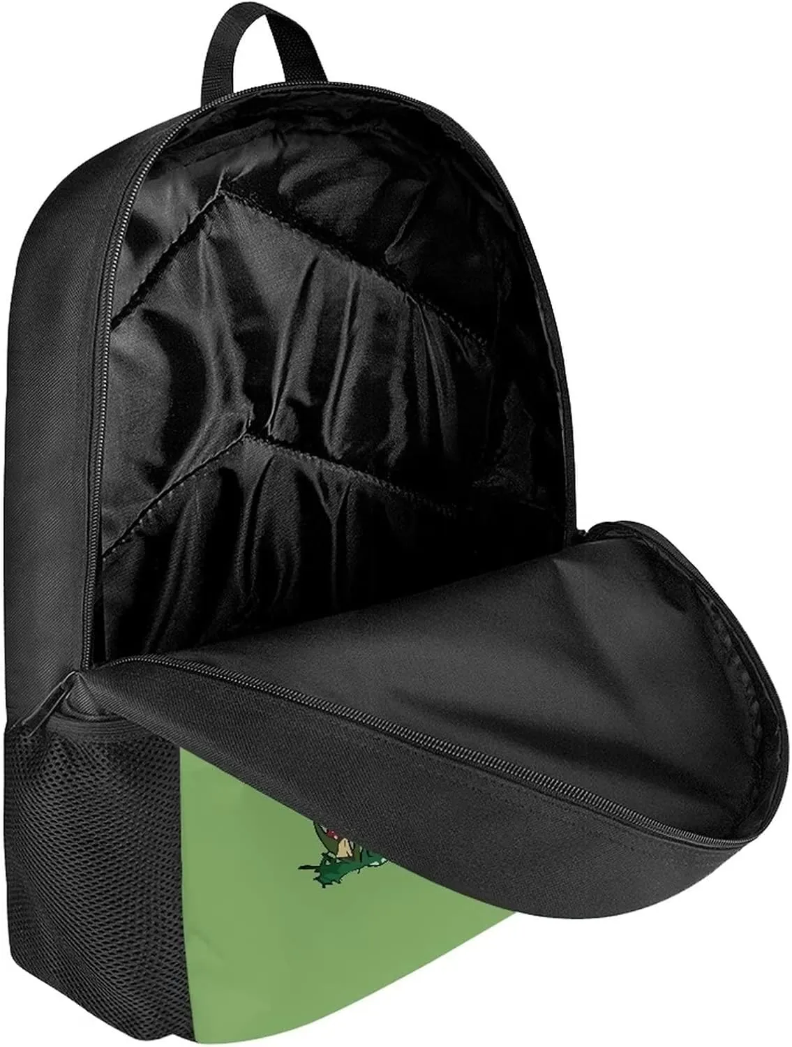 Poceacles Frog Mushrooms Pattern Backpack for Old Kids Girls Middle School Bag Bookbag for College Students Backpacks Lightweight Casual Daypack Shoulder Bag Laptop Bags