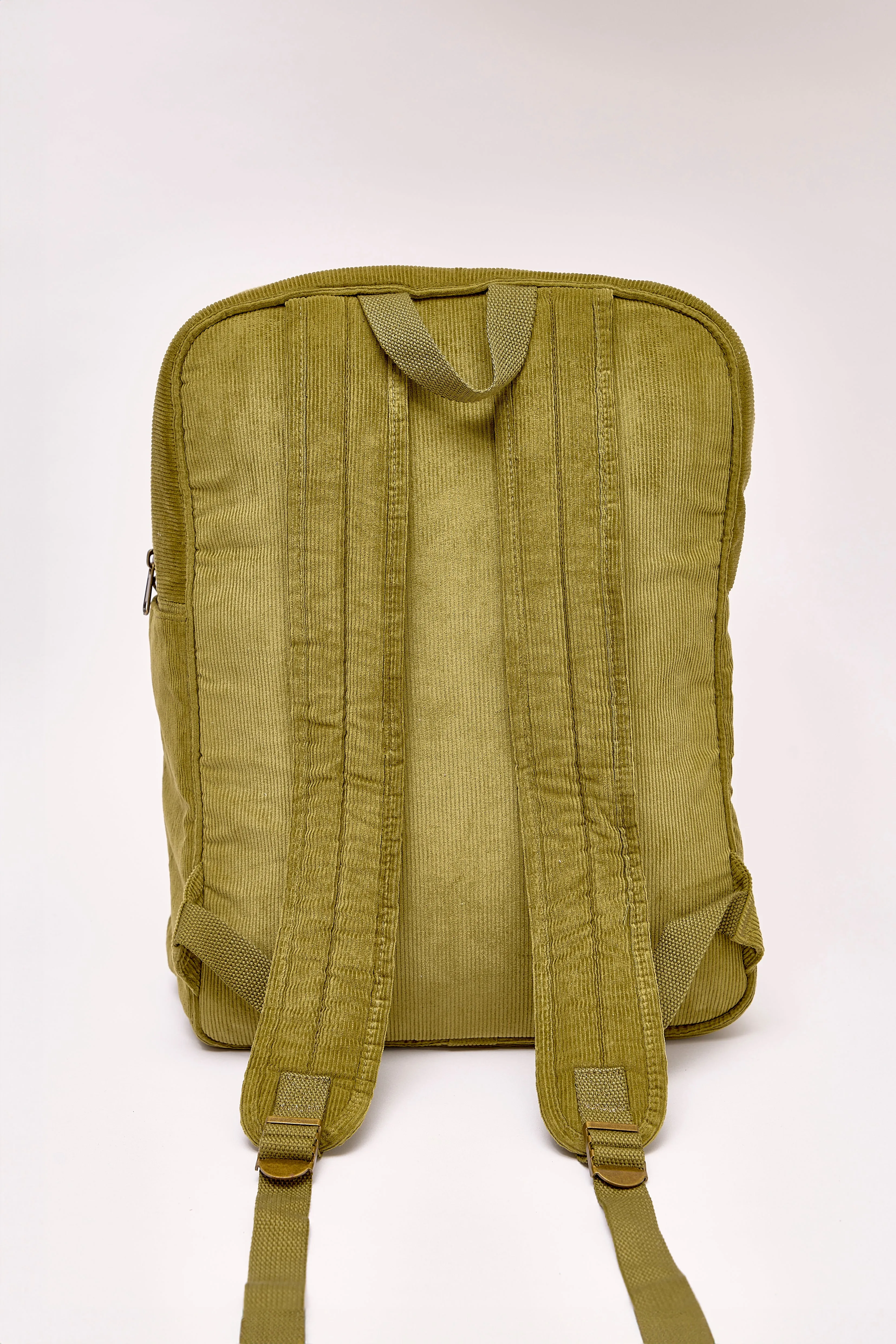Pocket Backpack - AVOCADO GREEN CORDUROY