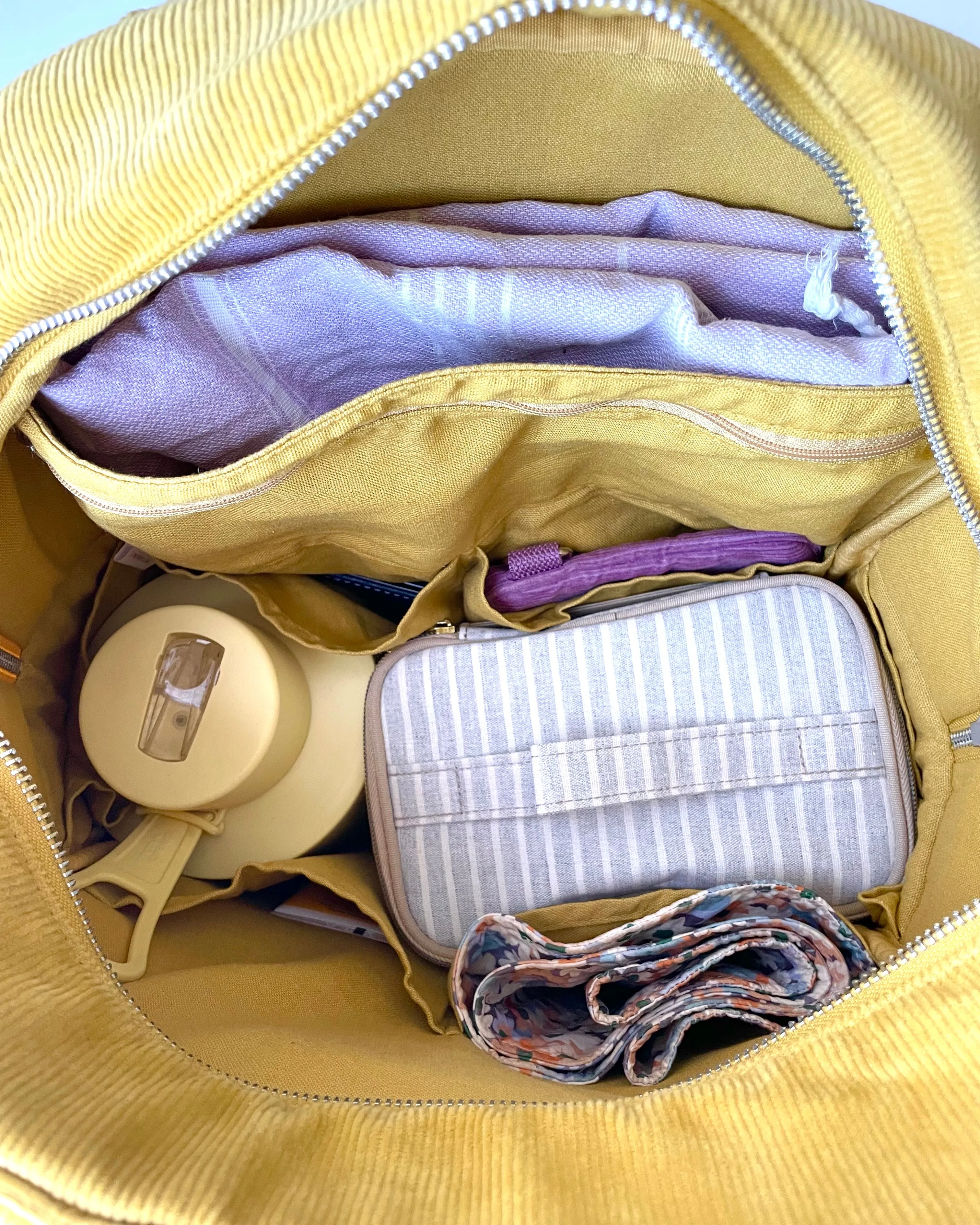 Pocket Backpack - MUSTARD CORDUROY