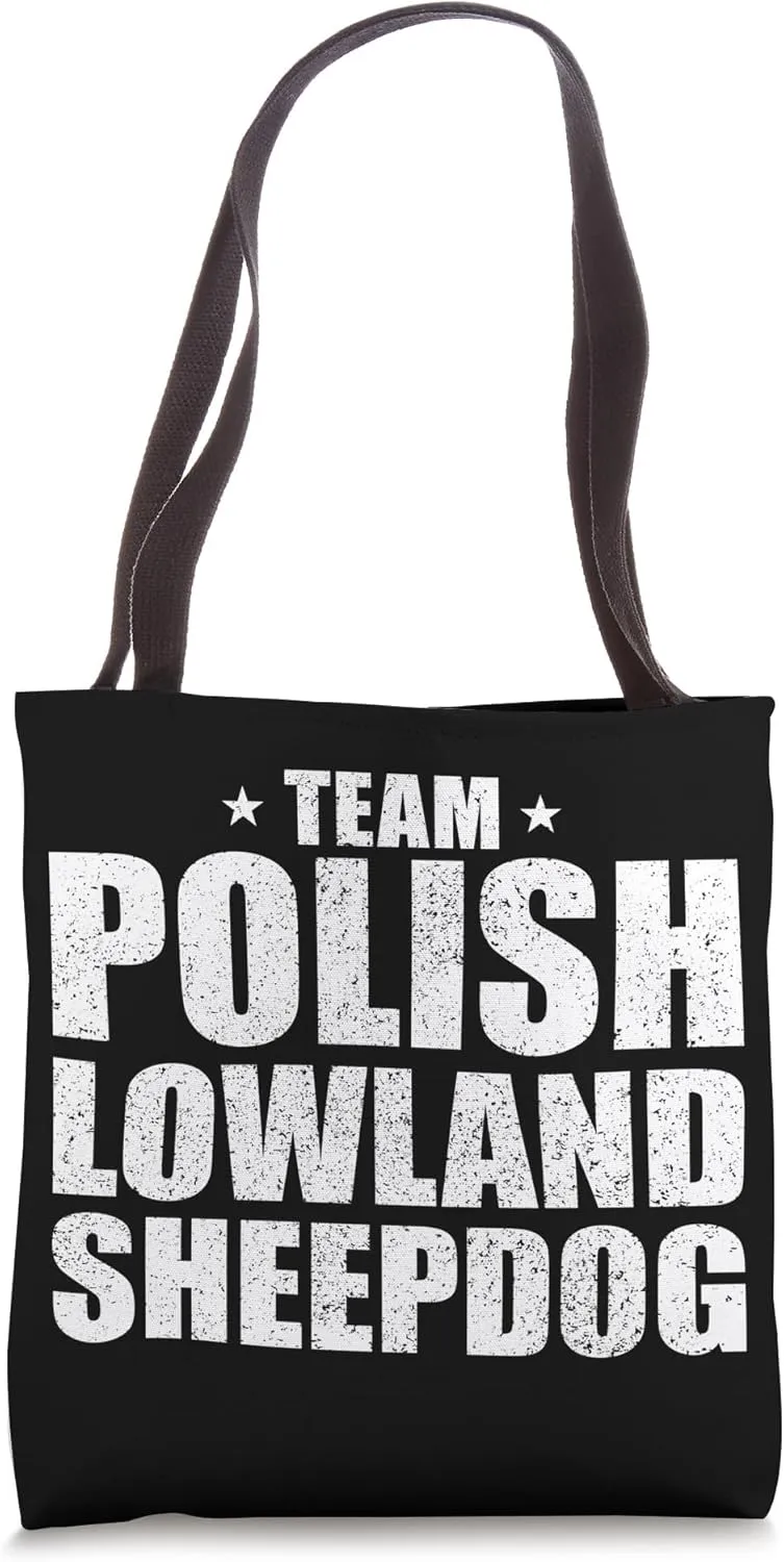 Polish Lowland Sheepdog Dog Team Dog Owner Tote Bag