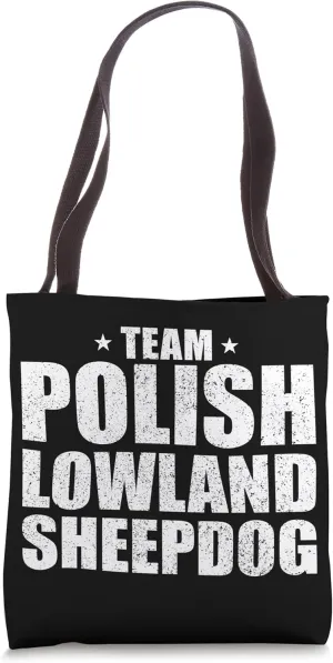 Polish Lowland Sheepdog Dog Team Dog Owner Tote Bag