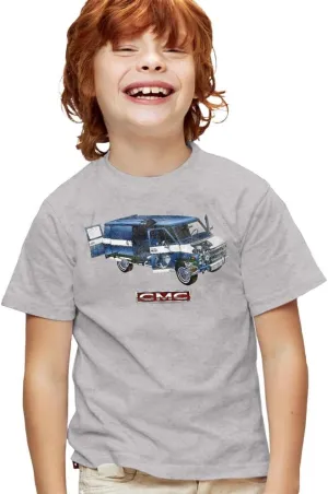Popfunk American Car Logos Kids T-Shirt for Youth Toddler Boys and Girls Collection