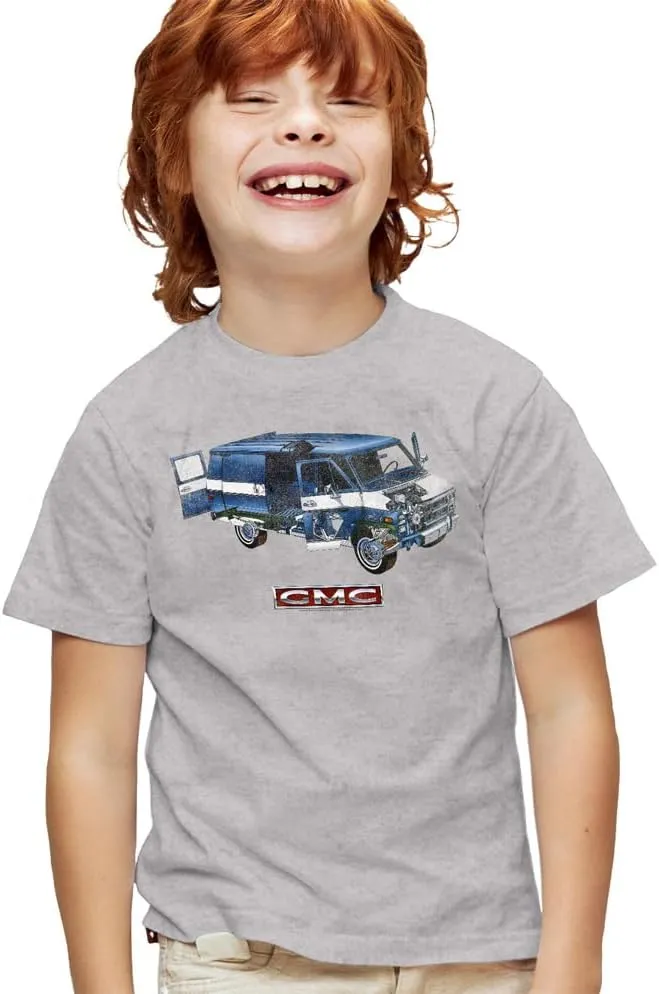 Popfunk American Car Logos Kids T-Shirt for Youth Toddler Boys and Girls Collection