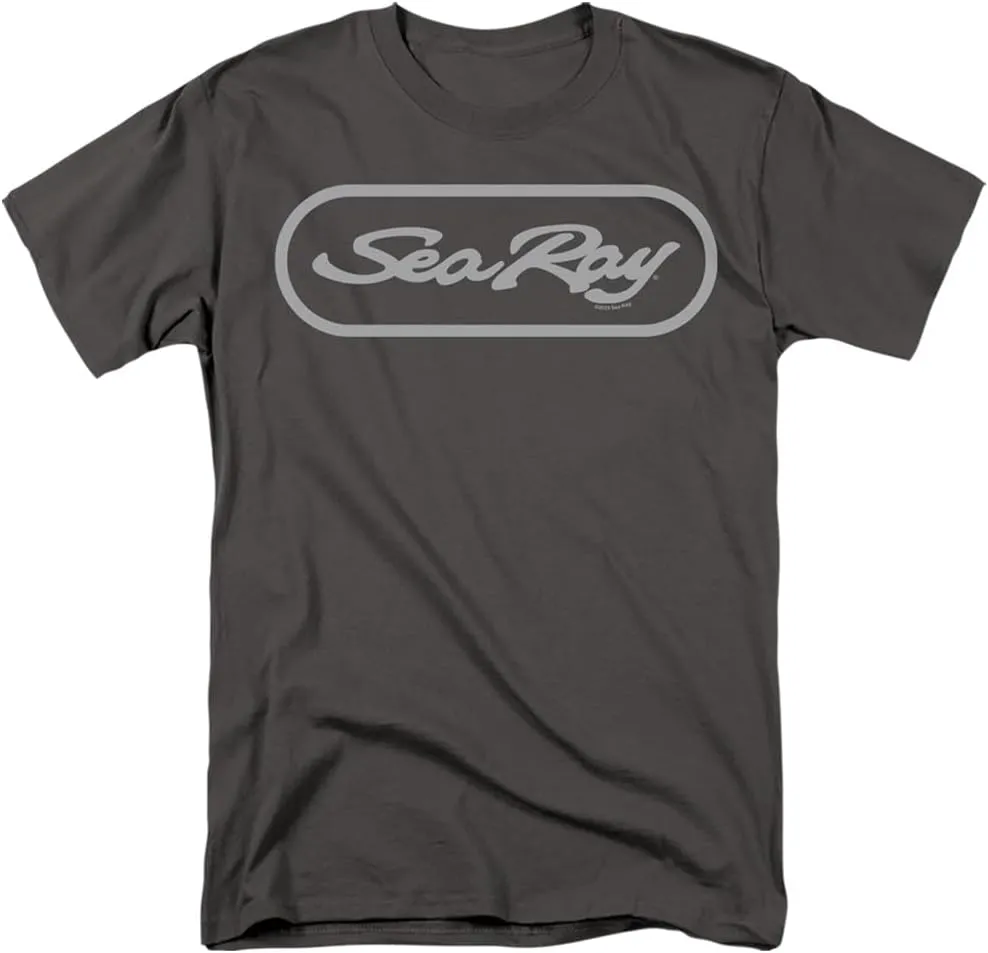 Popfunk Sea Ray Oval Hold Unisex Adult T-Shirt Charcoal
