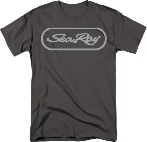Popfunk Sea Ray Oval Hold Unisex Adult T-Shirt Charcoal