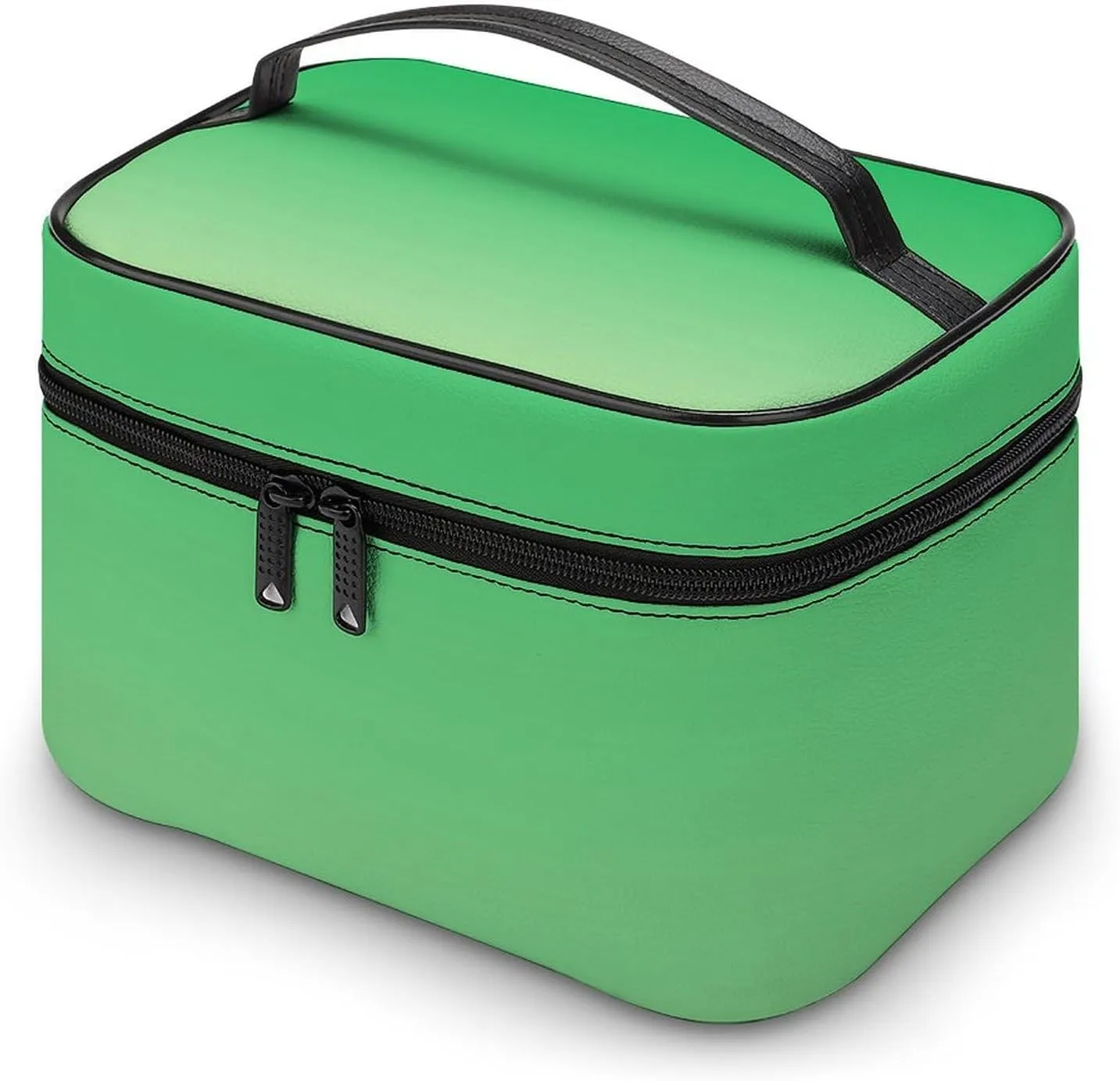 Portable Make Bag, Neon Green Ombre Cosmetic Case Portable Cosmetic Portable Organizer for Men & Women