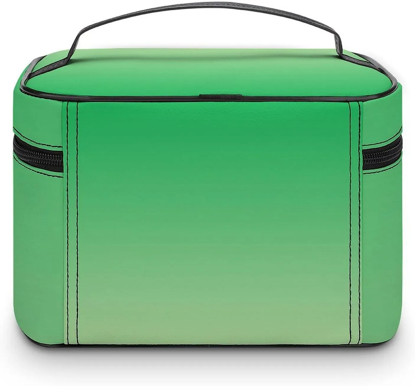 Portable Make Bag, Neon Green Ombre Cosmetic Case Portable Cosmetic Portable Organizer for Men & Women